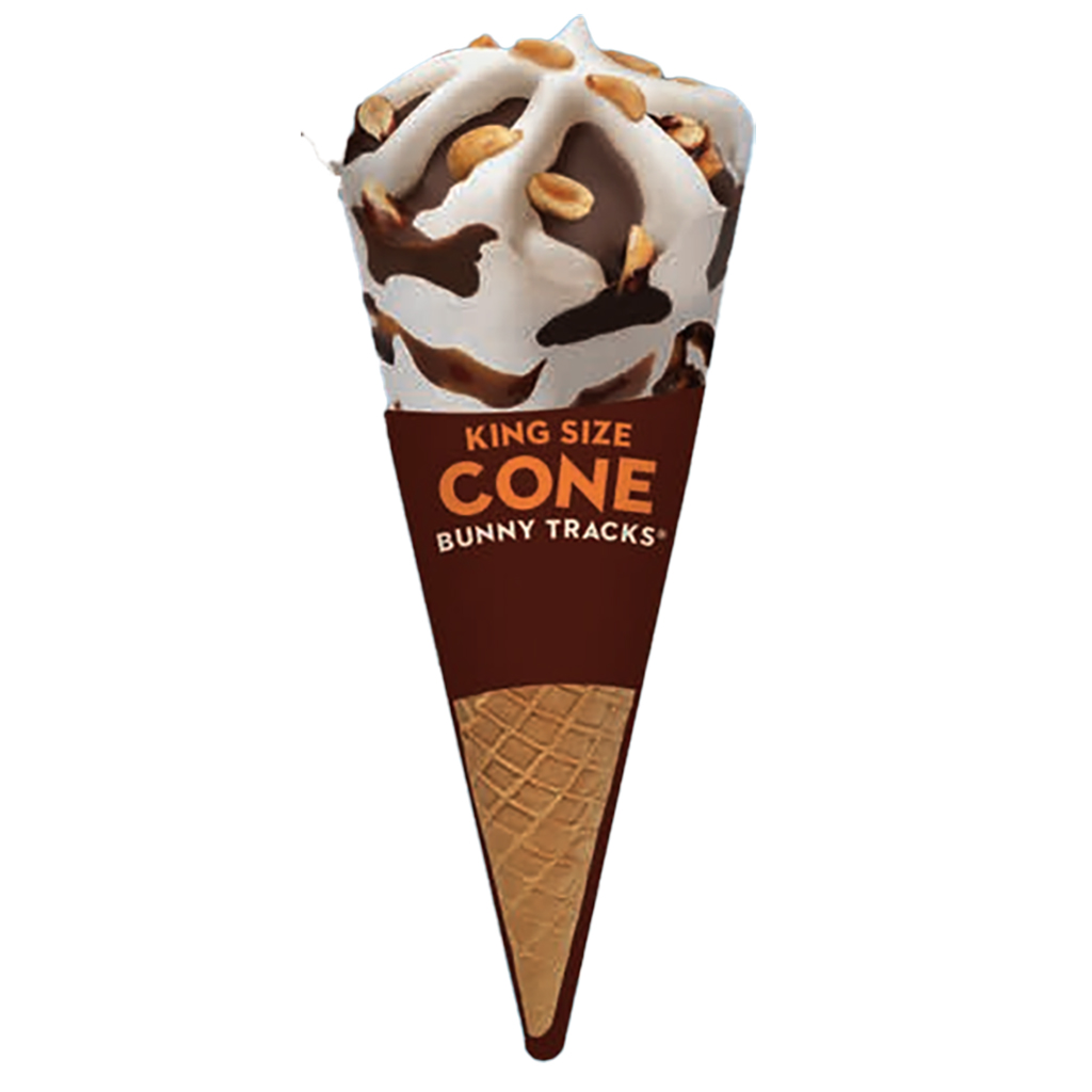 Blue Bunny King Bunny Tracks Cone | Soft Stuff Distributors